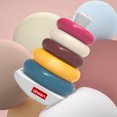 thumbnail image 4 of Juguete de aprendizaje temprano para el desarrollo sensorial con 5 anillos de colores para bebés y niños pequeños, 4 of 9