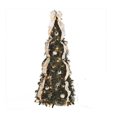 thumbnail image 1 of 4 Feet Tall Pvc Retractable Pre Lit Artificial Christmas Tree With Hinged Branches And Built In Led Lights Decor Set, 1 of 7