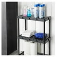 thumbnail image 5 of 3 Shelf Knect-A-Shelf Solid Light Duty Storage Unit 24 x 12 x 33 Organizer System for Home, Garage, or Basement, Black (2 Pack), 5 of 9