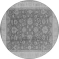 thumbnail image 1 of Ahgly Company Indoor Round Oriental Gray Industrial Area Rugs, 8' Round, 1 of 4