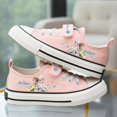thumbnail image 1 of Zapatos de lona con lazo blanco de princesa congelada para niñas de Disney, zapatos informales deportivos antideslizantes de fondo suave para niñas, gift29-Insole 18,5 cm Gao Jinjia LED, 1 of 2