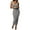 #167 Gray Dress, variant on Rvkxad Women's Summer Dresses Under $10 Maxi Bodycon Dress Sleeveless Slim Fitting Sexy Dress Party Club Spaghetti Strap Tight Slip Long Dresses Black L
