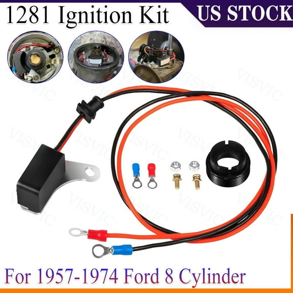 For Ford V8 Pertronix 1281 Ignition Points-to-Electronic Conversion Kit Ignitor✅
