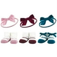 thumbnail image 2 of Hudson Baby Infant Girl 12Pc Headband and Socks Giftset, Burgundy Pink Teal Dark Red Blue, One Size, 2 of 3
