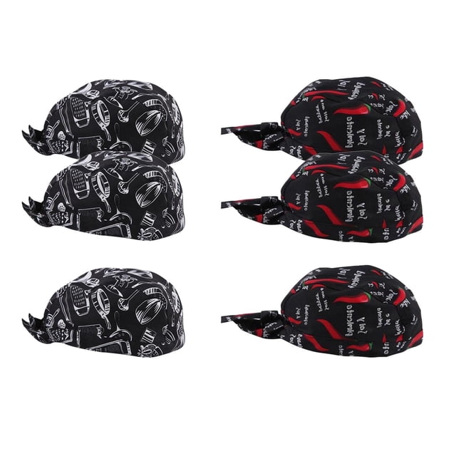 6 Uds Gorros Transpirables Parrilla Cocina Catering Café Camarero Uniforme