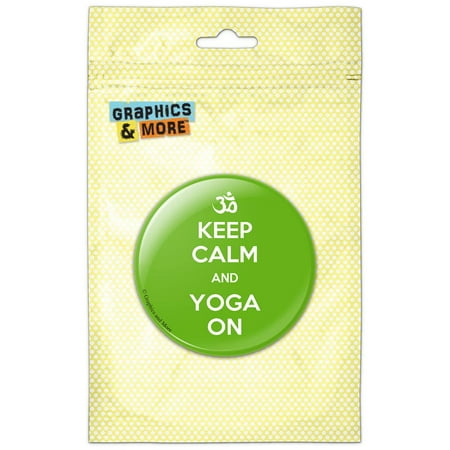 

Keep Calm And Yoga On Namaste Refrigerator Button Magnet