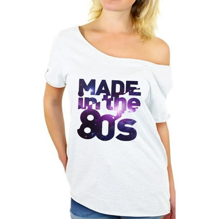 Awkward Styles Made in 80s T Shirt 80s Birthday Off Shoulder Shirt Womans 80s Accessories 80s Rock T Shirt Retro Vintage Rock Concert T-Shirt 80s Costume 80s Clothes for Women 80s Outfit 80s Party