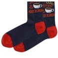 thumbnail image 3 of Hot Sox Men's Rise and Grind Crew Socks Blue-Red  Size 10-13, 3 of 3