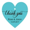 thumbnail image 1 of 100 PCS Personalized Wedding Favor Gift Tags Thank You Custom Made Heart Shape Hang Tags, 1 of 1