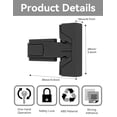 thumbnail image 2 of ABCISI 2-Pack Child Proof Refrigerator Lock for Kids, Baby Safety Fridge Door Locks Childproof Latches for Toddlers, Cats and Dogs, Easy Install (Black), 2 of 7
