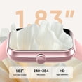 thumbnail image 5 of Smart Watch for Men Women with Alexa Built-in, 1.83" Fitness Watch with Bluetooth 5.3 (Answer/Make Call), IP68 Fitness Tracker Women Men, 100+ Sports Activity Tracker for Android & iOS, Pink, 5 of 8