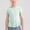 Green, variant on HAOTAGS Girls Short Sleeve Round Neck Dance Yoga T-shirts Solid Quick Dry Split Sports Top Green Size 8 Years