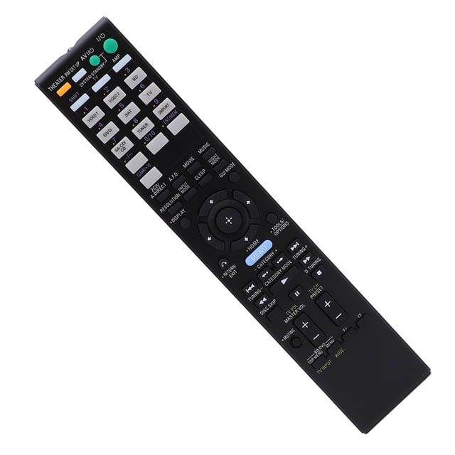Control remoto de video receptor de video, baterías operadas convenientes receptor av control remoto Buena sensación de mano para repuesto