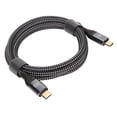 thumbnail image 2 of Cable USB C a USB C de 4,9 pies, nailon macho a macho PD240W PD3.1, chip E Mark, cable de carga tipo C para computadora portátil, teléfono, tableta, 2 of 12