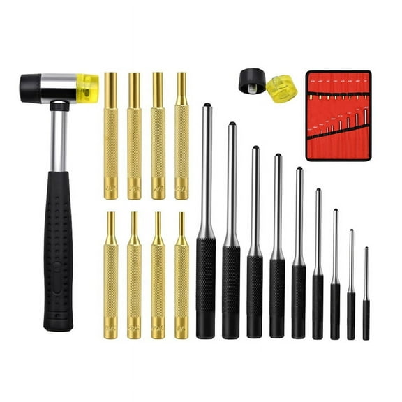 Comprehensive Roll Pin Punch Set, Removing & Repair Tool Kit Perfect for Automobile, Jewelry, Watches, Crafts and More