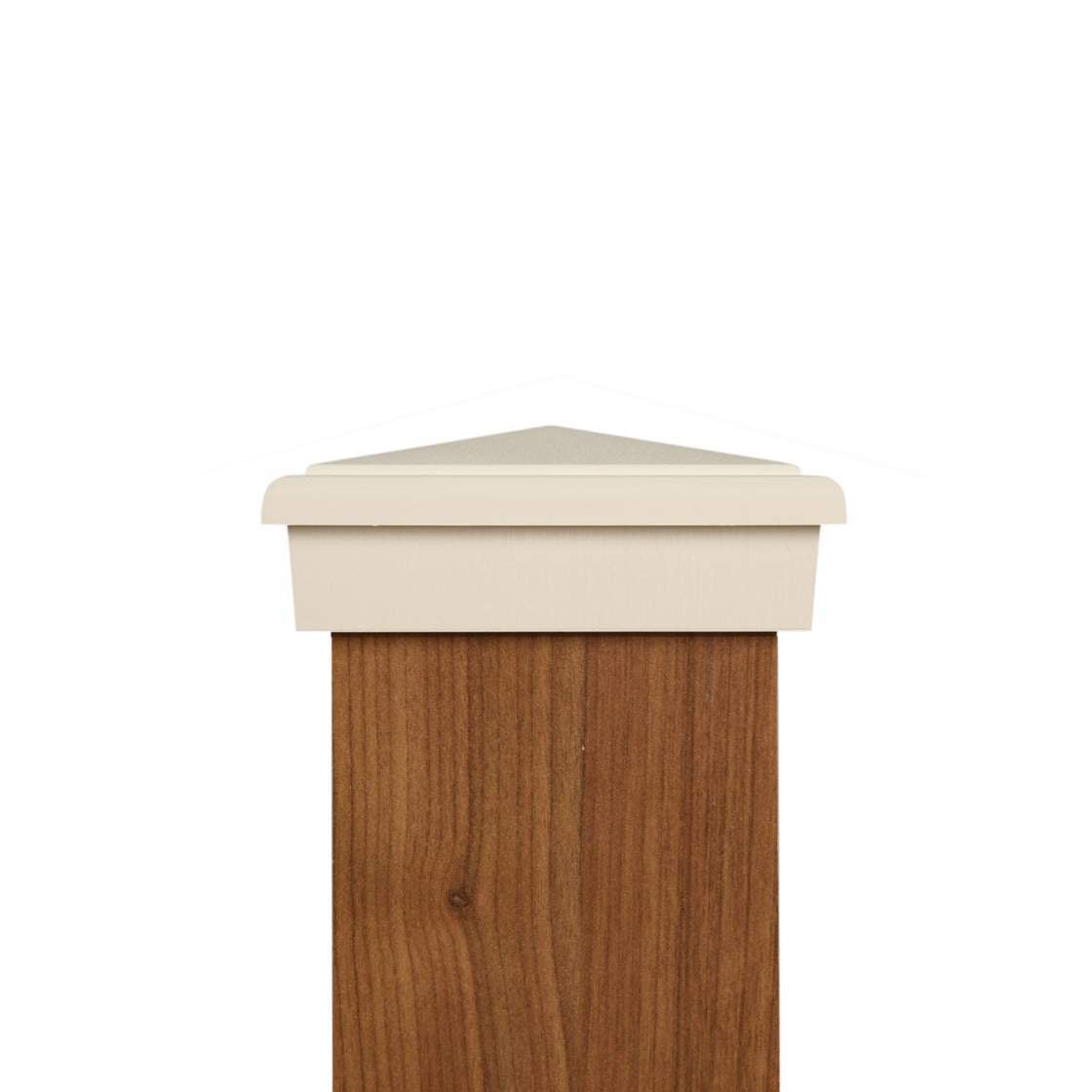 4x4 Post Cap (Nominal) - White Slim Profile Series