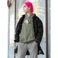 thumbnail image 2 of Love Yellow Daisy Hoodie Women -Image by Shutterstock, Female Small, 2 of 4