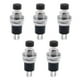 thumbnail image 1 of Riwesomey Botones eléctricos de 5 piezas, tapas redondas de reinicio automático, componentes de interruptores de alimentación de contacto de Herramientas y ferretería Negro, 1 of 6