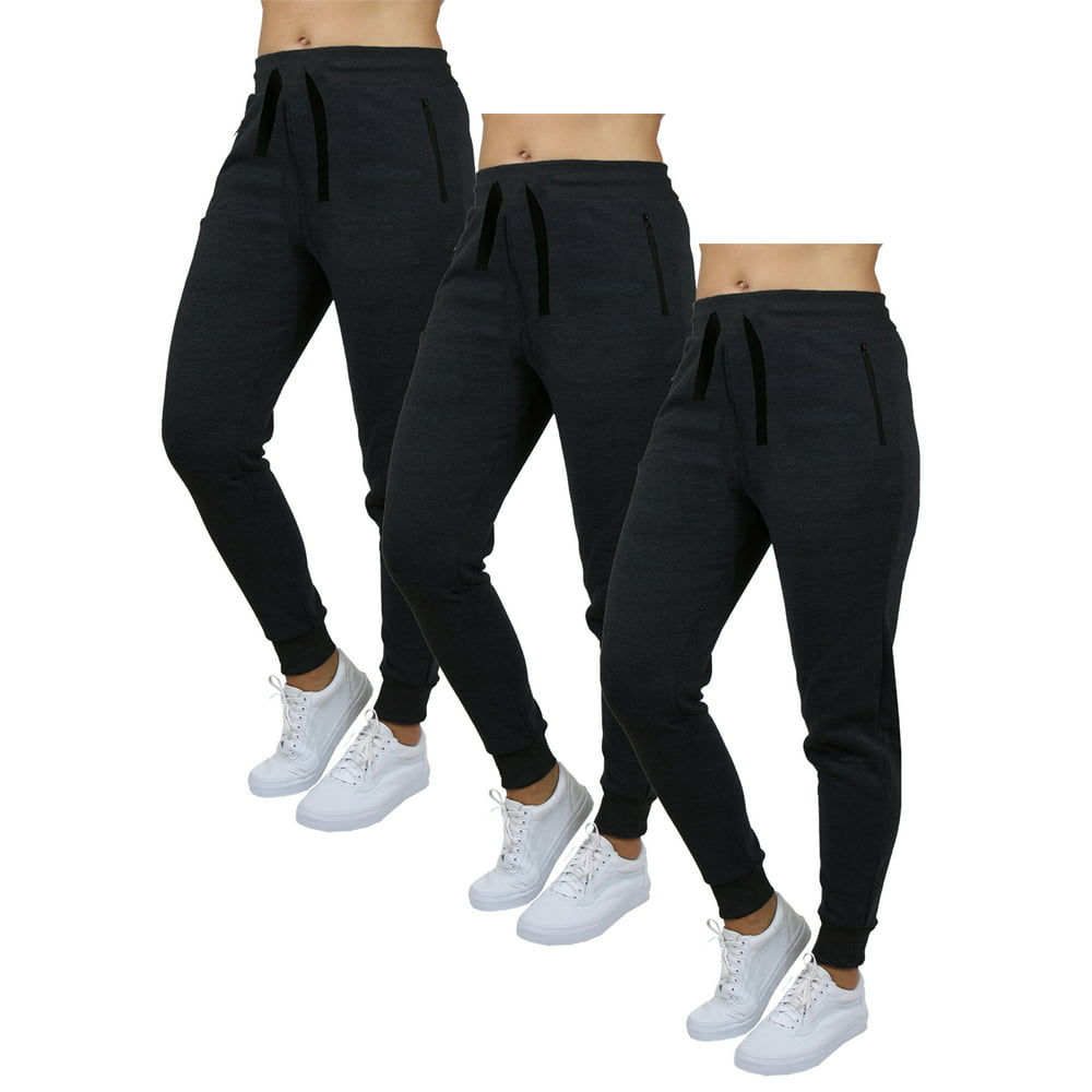 Galaxy by Harvic - 3-Pack Womens French Terry Fashion Jogger Lounge ...