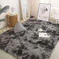 thumbnail image 2 of Large Plush Carpet Living Room Decoration Fluffy Rug Thick Bedroom Carpets Anti-slip Floor Soft Lounge Rugs Solid Mat, 2 of 5