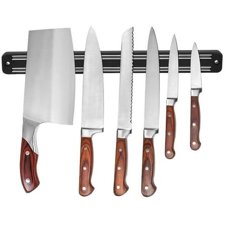 Magnetic Knife Holder 21.7 inch Magnet Rack Strip Bar Storage Wall Mount for Kitchen Knife Knives Tool Spoon Display Rack Organizer - No Dead Spots - Best Magnetic Knife