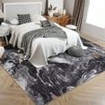 thumbnail image 3 of 8'x10' Boho Vintage Area Rug – Soft Modern Abstract Design, Machine Washable Non-Slip Carpet for Living Room, Farmhouse, Kids Room & Dining Room Black, 3 of 7