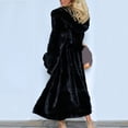 thumbnail image 4 of Pntutb, abrigos cálidos de invierno para mujer, abrigo de imitación, chaqueta de imitación peluda cálida, abrigo de manga larga, abrigo, liquidación Pntutb Pntutb-3507, 4 of 9