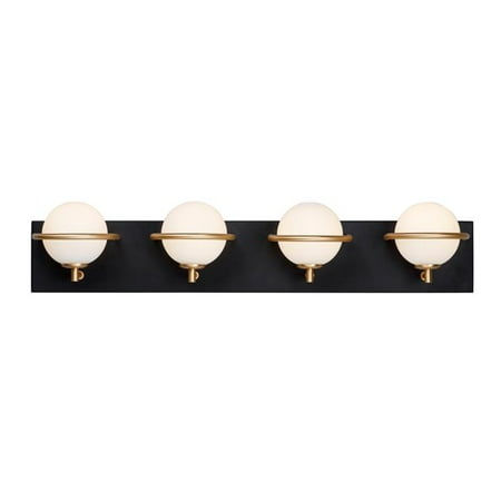 

Maxim 21604SWBKGLD 27 in. Revolve Black & Gold LED Bath Vanity Wall Light