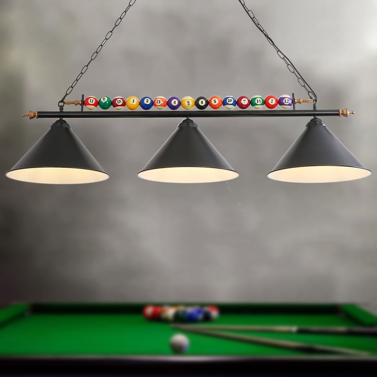 iMeshbean 47" Hanging Pool Table Lights Billiard Pool Table Lighting