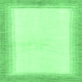 thumbnail image 1 of Ahgly Company Indoor Square Solid Emerald Green Modern Area Rugs, 3' Square, 1 of 4