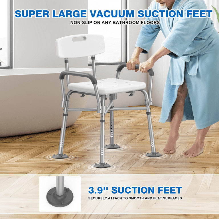 KEKOY Heavy Duty Shower Chair for Inside Shower, FSA/HSA Eligible