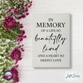 thumbnail image 4 of Memorial 5.5x8 Wooden Table Top and shelf decor Home Décor - In Memory Of Life, 4 of 22