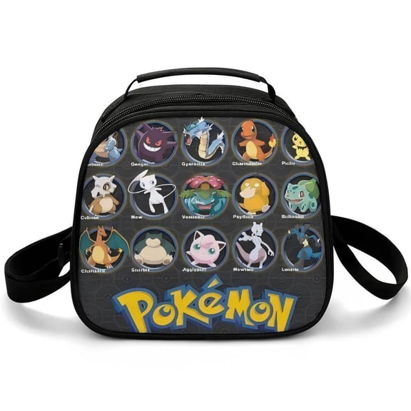 Poke-mon Cartoon Lunch Bags Are Suitable For Work Travel And Outdoor Activities One size