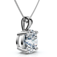 thumbnail image 2 of Pompeii Certified 2.30Ct Diamond Solitaire Pendant 14k Gold 18" Necklace Lab Grown, 2 of 6