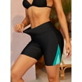 thumbnail image 3 of Alove Womens Swimming Shorts Beach Shorts Qucik-drying High-waisted Swim Bottoms Solid Color no Pockets, 3 of 6