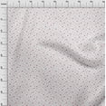 thumbnail image 3 of oneOone Silk Tabby Fabric Blue & Peach Flower Floral Printed Craft Fabric BTY 42 Inch Wide, 3 of 4