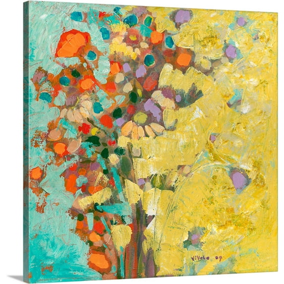 Great BIG Canvas | "Birthday Bouquet" Canvas Wall Art - 24x24