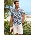 thumbnail image 4 of COOFANDY Mens Casual Shirts Button Up Shirts Short Sleeve Dress Shirts Summer Beach Shirts, 4 of 6
