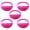 Pink, variant on 5pcs Voice Activated Sound Control LED Bracelets Flashing Silicone Bangle Christmas Concert Festival Party Supplies