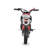 SYX MOTO VK 58cc 4-Stroke Gas Powered Mini Dirt Bike for Kids, Fully Automatic Youth Off-Road Motorcycle with Speed Governor, Pull Start, Red/White