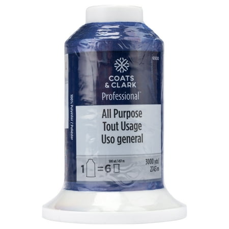 UPC: 0073650052675 | Coats & Clark&trade Professional All Purpose Monaco Blue Polyester Thread 3000 Yards 35 Weight