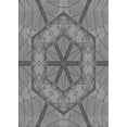 thumbnail image 1 of Ahgly Company Indoor Rectangle Patterned Dark Gray Novelty Area Rugs, 4' x 6', 1 of 6