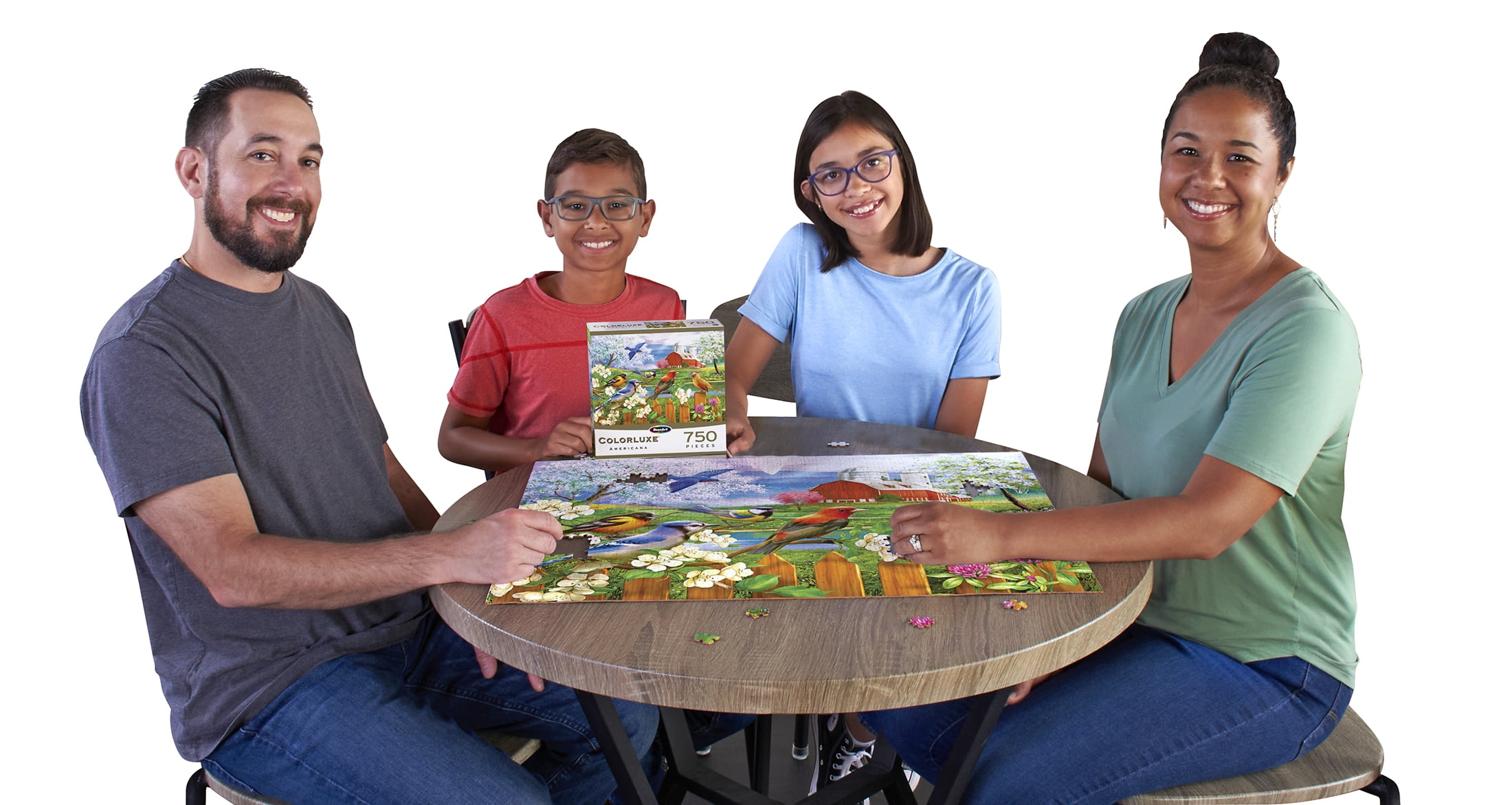 RoseArt Colorluxe 750-Piece Spring Gathering Adult Jigsaw Puzzle