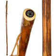 thumbnail image 1 of Bastón de madera rústica Brazos, madera noble, mango tradicional, para hombre y mujer, fabricado en EE. UU., 140 cm, 1 of 5
