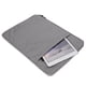 thumbnail image 5 of Bolsa protectora para computadora de negocios de 2 capas de gamuza de nailon ultrafina portátil gris claro (15 pulgadas), 5 of 8