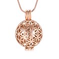 thumbnail image 2 of Personalize Tree of Life Ball Urn Necklace for Cremation Ashes Holder Memorial Jewelry Pendent for Ashes Perfume Dry Flowers, 2 of 7