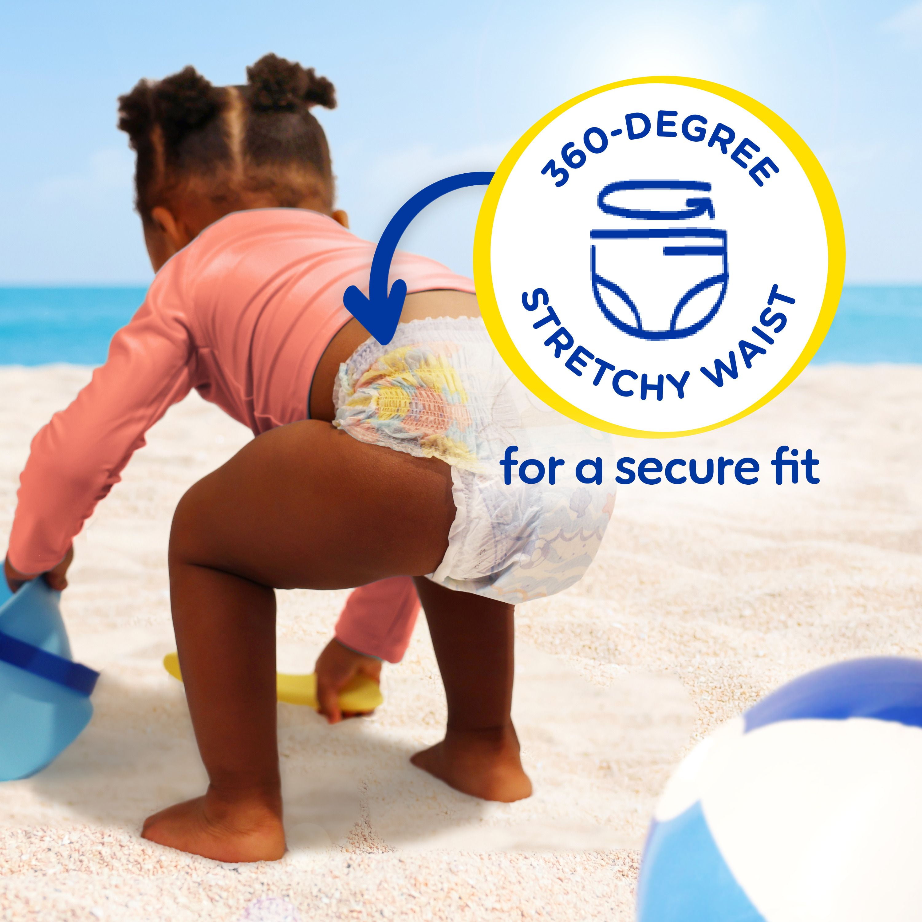 Pampers Splashers Swim Diapers, Size 3-5, Disposable Baby Swim Diapers, 17CT - 20CT