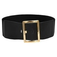 thumbnail image 2 of Black No Buckle Invisible Stretch Belt PU for Jeans Pants Dresses, Ladies Belt 75X1X7.5, 2 of 4