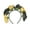 Black Golden, variant on Visland Mardi Gras Women Headband Colorful Faux Rose Headpiece Party Headband Flower Crown Accessories for Teens Adults Carnival Party Costume