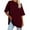 Wine, variant on FAIWAD Oversized Tshirts for Women Short Sleeve Crew Neck Plus Size Summer Tops Casual Basic Workout Clothes